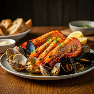 HEAD ON PRAWNS, CLAMS & MUSSELS